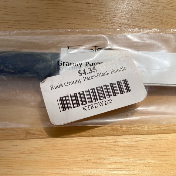 RADA CUTLERY Granny Paring Knife W200 Stainless Steel Blade Black Handle USA - Picture 4 of 6